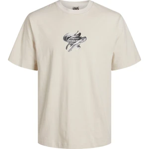 Jack & Jones Tint Crew Neck Erkek Bej Yuvarlak Yaka Tişört