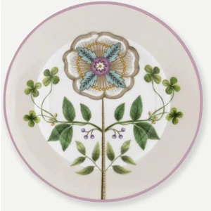 Pip Studio Lily & Lotus Beyaz Porselen Petit Four Tabağı 12 cm