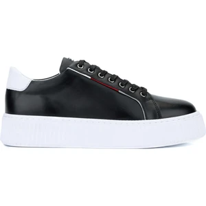 Tamer Tanca Erkek Hakiki Deri Siyah Sneakers & Spor Ayakkabı 352 20142 Erk Ayk Y24 Sıyah
