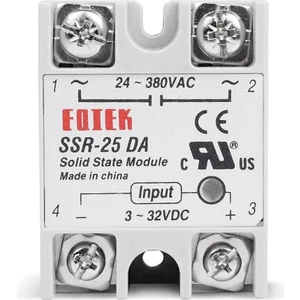 SSR-25DA SSR Solid State Röle 25A (Katı Hal Rölesi)