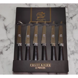 Meyve Bıçağı 6lı Cooker Siyah Lüx