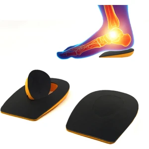 Lord Mountain Heel Relief Deri Gizli Topuk İç Tabanlık Siyah