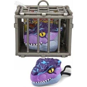 Kafeste T-Rex Mini Dinozor Arabası Anahtarlık Oyuncak Çek Bırak Dinozor