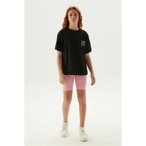 Kız Çocuk Siyah T-Shirt