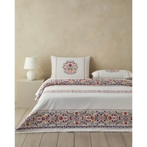 English Home Folk Blossom Çift Kişilik Nevresim Seti 200 x 220 cm Fuşya