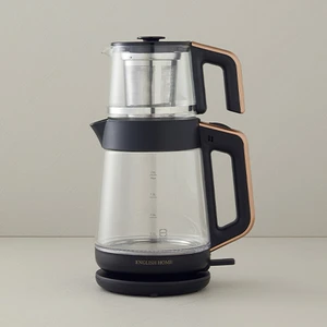 English Home Cmk 6001 Cam Çay Makinesi 2l Siyah-Bakır