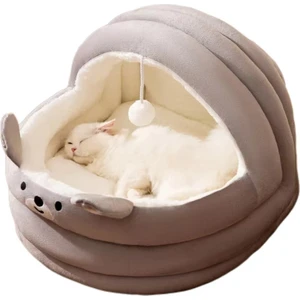 Kedi Beşiği Kedi Yatağı Kedi Evi Yarı Kapalı Köpek Evi Köpek Evi Evcil Hayvan Malzemeleri (Yurt Dışından)