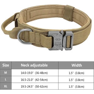 Taktik Polisi Köpek Köpek Askeri Düzenleyebilir Duarable Nylon Alman Çeviri Orta Büyük Yürüyüş Eğitim Hayvanlar Işbirliği Için (Yurt Dışından)