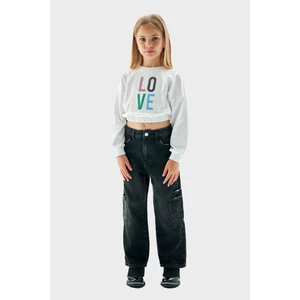 Kız Çocuk Beyaz Sweatshirt 23PFWTJ4403
