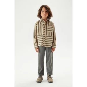 Erkek Çocuk Desenli Gömlek 23FW0NB3606