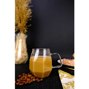 Borosilikat Cam Kupa Isıya Dayanıklı Bardak 350 ml - MNB04172 C1-1-154