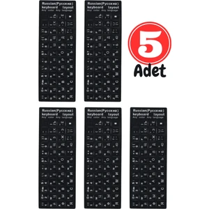 MR01 Rusça Klavye Sticker/Kaliteli Pvc-3 Adet/Rusça Ingilizce Klavye Etiketi-Rusça Pc Keyboard Sticker