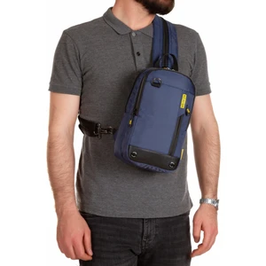 Unisex Lacivert Suya Dayanaklı Kumaş Çapraz Göğüs ve Omuz Çantası tul302