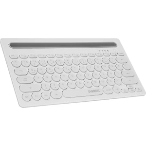 KB-BT84 Beyaz/gri Bluetooth Ultra Ince+Şarjlı Q Mac/win/android/ıos Uyumlu Kablosuz Klavye