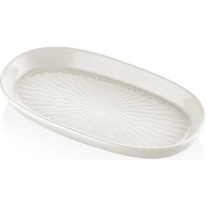 The Mia Noon Oval Servis 2li Krem 17 cm