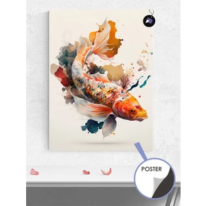 Koi Japon Balığı Hayvan Poster - Afiş - Dekoratif Duvar Posteri