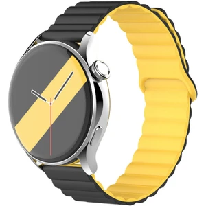 Elektro Fast Samsung Galaxy Watch 6-5-4 ve Classic Uyumlu Silikon Mıknatıslı Çift Renkli Kordon 40/44/46/47MM