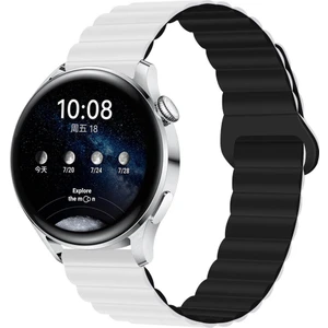 Elektro Fast Samsung Galaxy Watch 6-5-4 ve Classic Uyumlu Silikon Mıknatıslı Çift Renkli Kordon 40/44/46/47MM