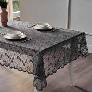 Doqu Home Croco Masa Örtüsü 145X240CM - Antrasit