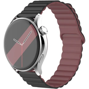 Elektro Fast Samsung Galaxy Watch 6-5-4 ve Classic Uyumlu Silikon Mıknatıslı Çift Renkli Kordon 40/44/46/47MM