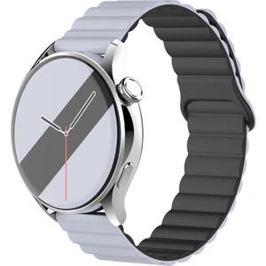 Elektro Fast Samsung Galaxy Watch 6-5-4 ve Classic Uyumlu Silikon Mıknatıslı Çift Renkli Kordon 40/44/46/47MM