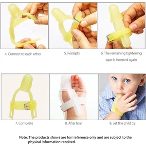 1-5 Yaş Bebek Çocukları Için Parmak Emme Silikon Başparmak Emme Durdurma Parmak Koruması (Yurt Dışından)