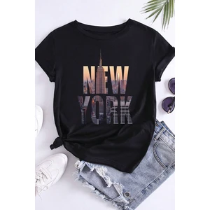 Only Trendwear  Unisex New York Baskılı Oversize Tshirt