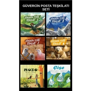Güvercin Posta Teşkilatı Seti - 30 Milyon Kelime Prensibiyle Yazılmış 4 Kitap - Çise ve Muzo