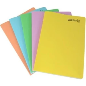 Flex Pastel 80 Yaprak A4 Pp Kapak Dikişli Defter (2 Adet Çizgili- 1 Adet Kareli)