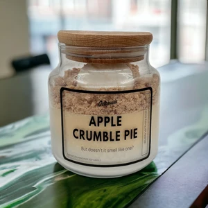 Özel Tasarım Mum Serisi No:2 Apple Crumble Pie (Elma&Tarçın)