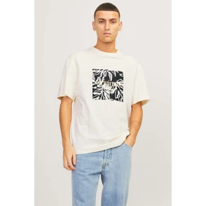 Jack & Jones Jorlafayette Brandıng Tee Krem Erkek Kısa Kol T-Shirt