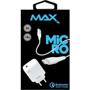 Max 18WATT 3 Amper Micro USB Hızlı Şarj Seti