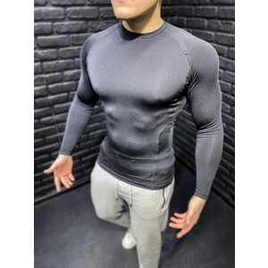 Uzun Kollu Spor Body Fit Beden Erkek Tişört Kompresyon Body