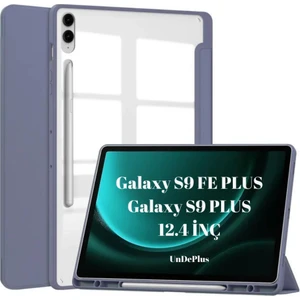 Samsung Galaxy Tab S9 FE Plus/S10 Plus/S9 Plus Kılıf Grafiti Şeffaf Kalem Bölmeli X610-16-810-18 X820