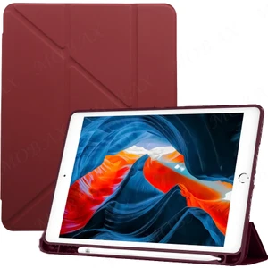 Samsung Galaxy Tab S9 Fe X510 X516 Kılıf Kalem Bölmeli Trifolding Case
