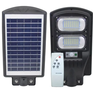 Powermaster PM-23011 Solar Güneş Enerji Panelli Ledli Kumandalı 100 Watt Sokak Lambası Bahçe Aydınlatması Sensörlü