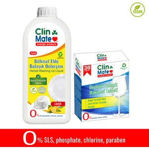 2'li Set Bitkisel Elde Bulaşık Deterjanı Limon 750 ml + Ekolojik  Bulaşık Tableti