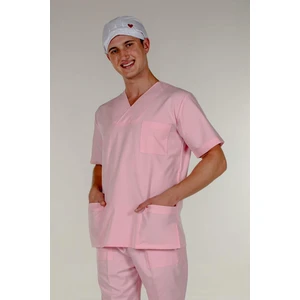 Pembe Doktor Hemşire Üst Erkek Cerrahi Forma