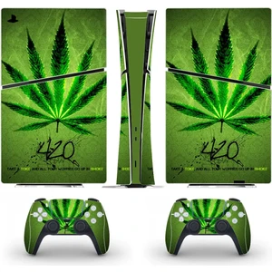Kt Grup Weed Playstation 5 Slim Disk Versiyon Sticker Kaplama Seti