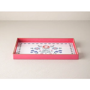 English Home Carnival Flower Pp Tepsi Fuşya