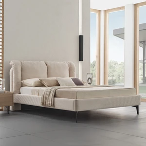 Enza Home Terra Başlıklı Karyola 2'li Set - Krem