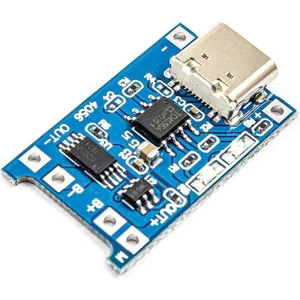 TP4056 18650 Li-ion Korumalı USB Type-C Girişli Şarj Modülü