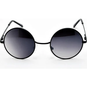 John Lennon Yuvarlak Güneş Gözlüğü Siyah Jlsyh