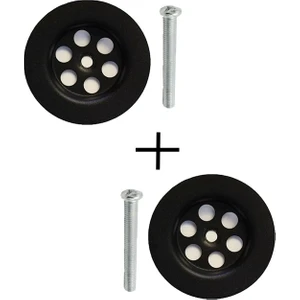 Siyah Lavabo Süzgeci 2'li - 510B2