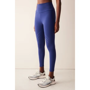 Lacivert Yüksek Bel LYCRA FitSense™ Tayt