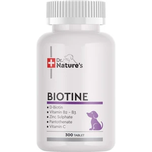 Dr. Natures Dog Bıotın Köpekler Için Deri Tüy Sağlığı Besin Takviyesi( 300 Tablet)