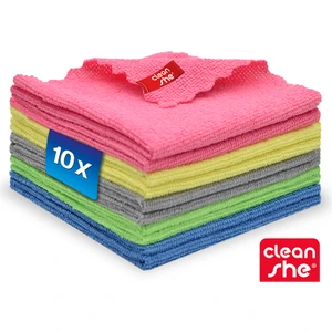 Klasik Seri Ince Mikrofiber Temizlik Bezi 10'lu Set 30X30 (Ekonomik Set)