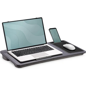 Minderli Laptop Sehpası 17INÇ Max Notebook, Tablet ve Telefon Bölmeli Masa