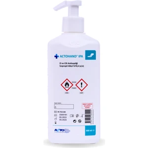 Actohand® Ipa 500 ml | El ve Cilt Antiseptiği - Alkol 75 % (V/v)