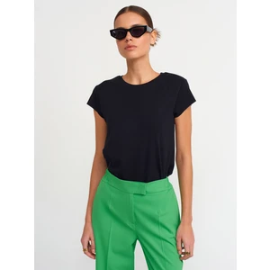 30719 Bisiklet Yaka T-Shirt-Siyah